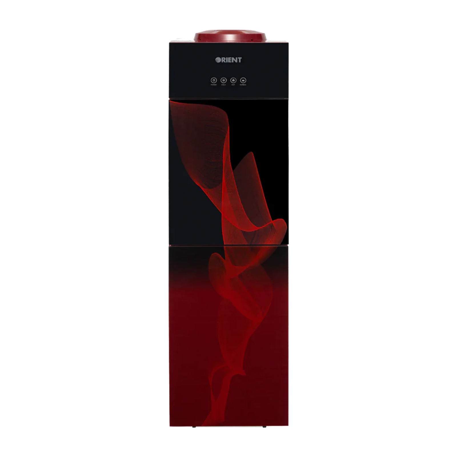 Orient Crystal 3 Taps Red Glass Door Water Dispenser